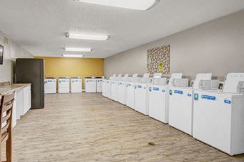 laundry facility at Mt Carmel Village apartments